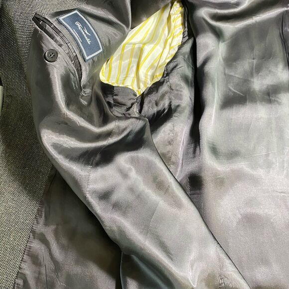 Faconnable Men's 55% Silk 45% Wool 46-47 L us) 58 Eu) Sport Coat Blazer Jacket - Picture 9 of 12